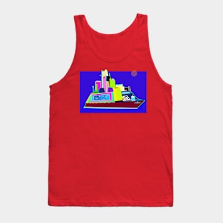 Big Colorful Boat Tank Top